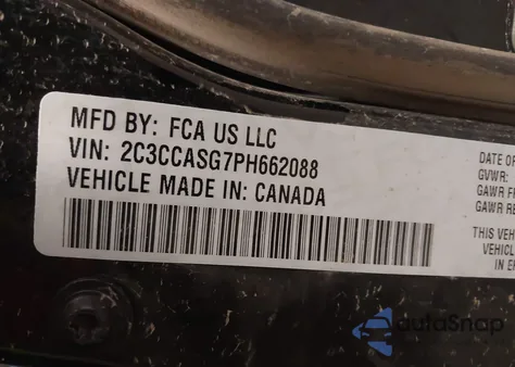 2023 Chrysler 300 Touring L Awd z USA, uszkodzony, nr VIN 2C3CCASG7PH662088